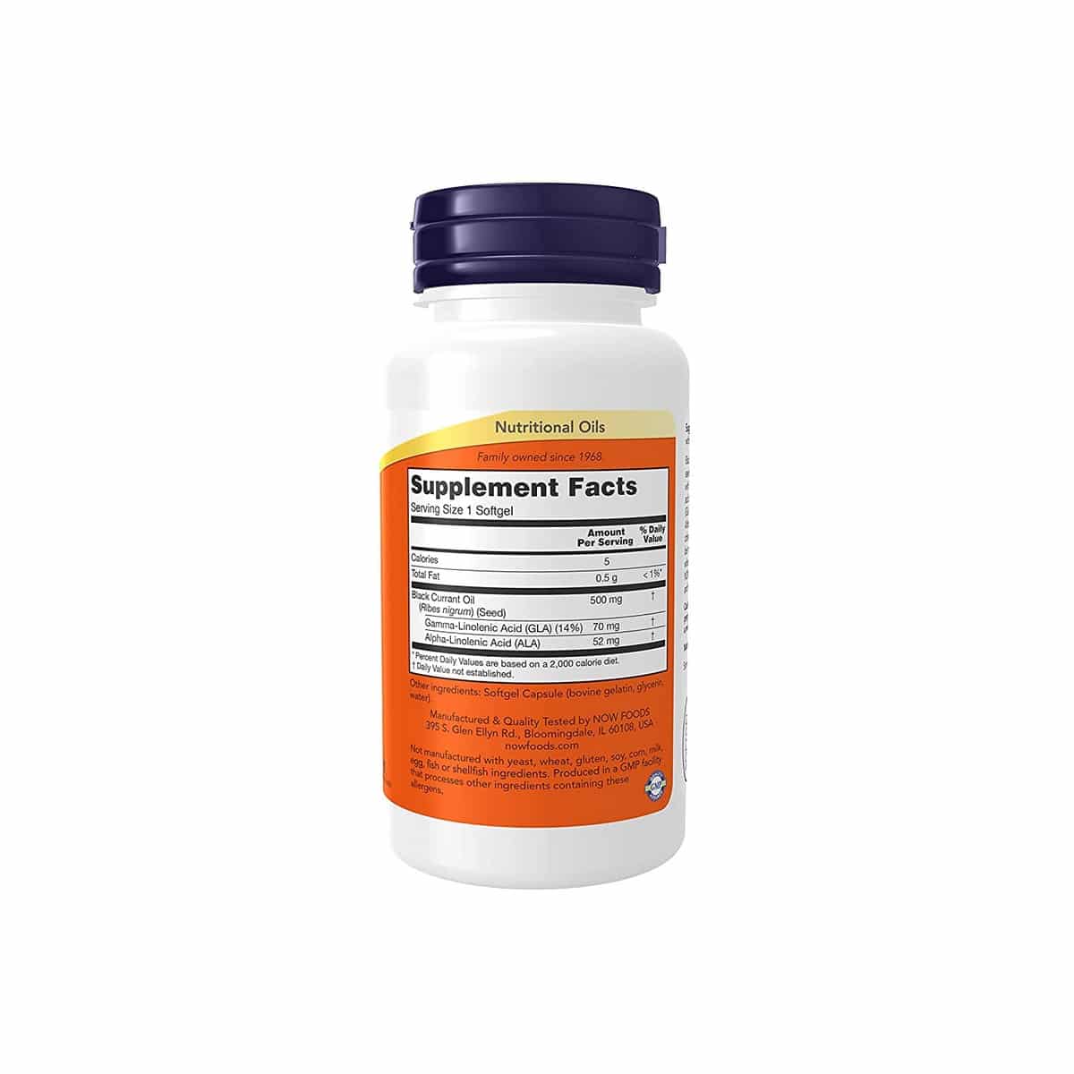 Now Foods Black Currant Oil 500 mg (100 softgels)