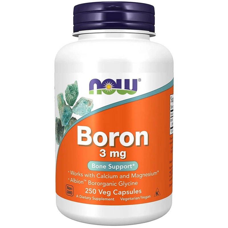 Now Foods Boron 3 Mg Bone Support (250 capsules)