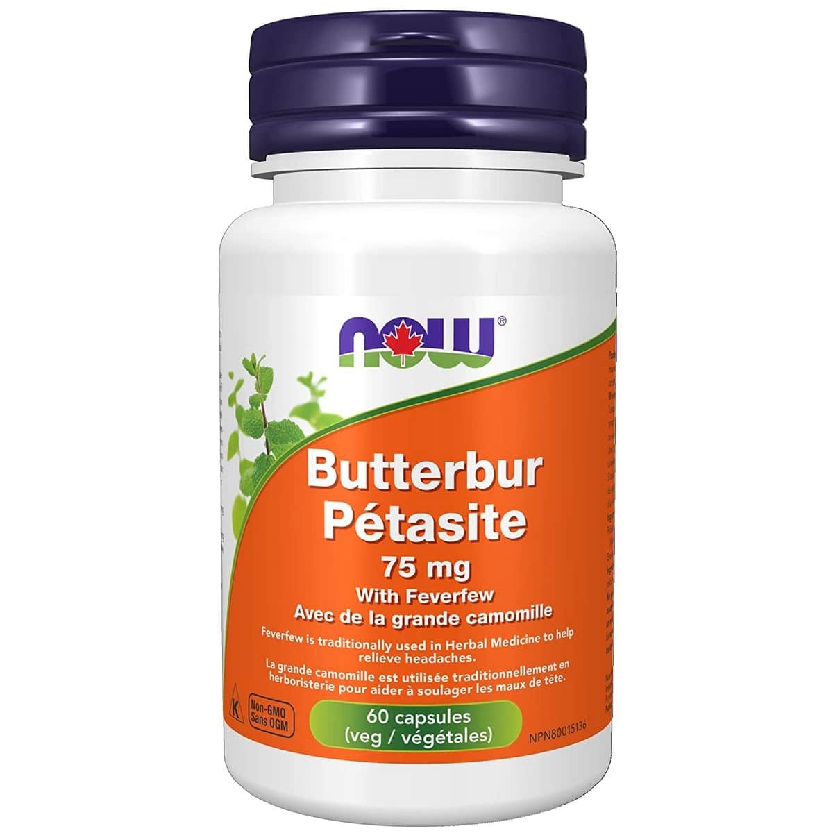 Now Foods Butterbur capsules (60 capsules)