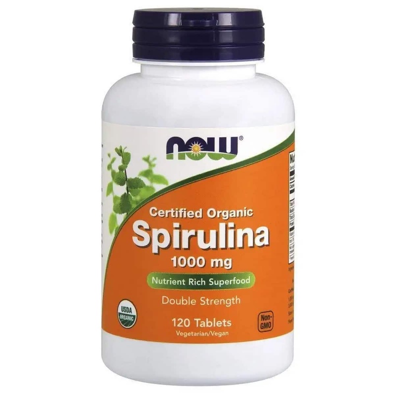 Now Foods, Certified Organic, Spirulina, 1000 mg (120 tablets)
