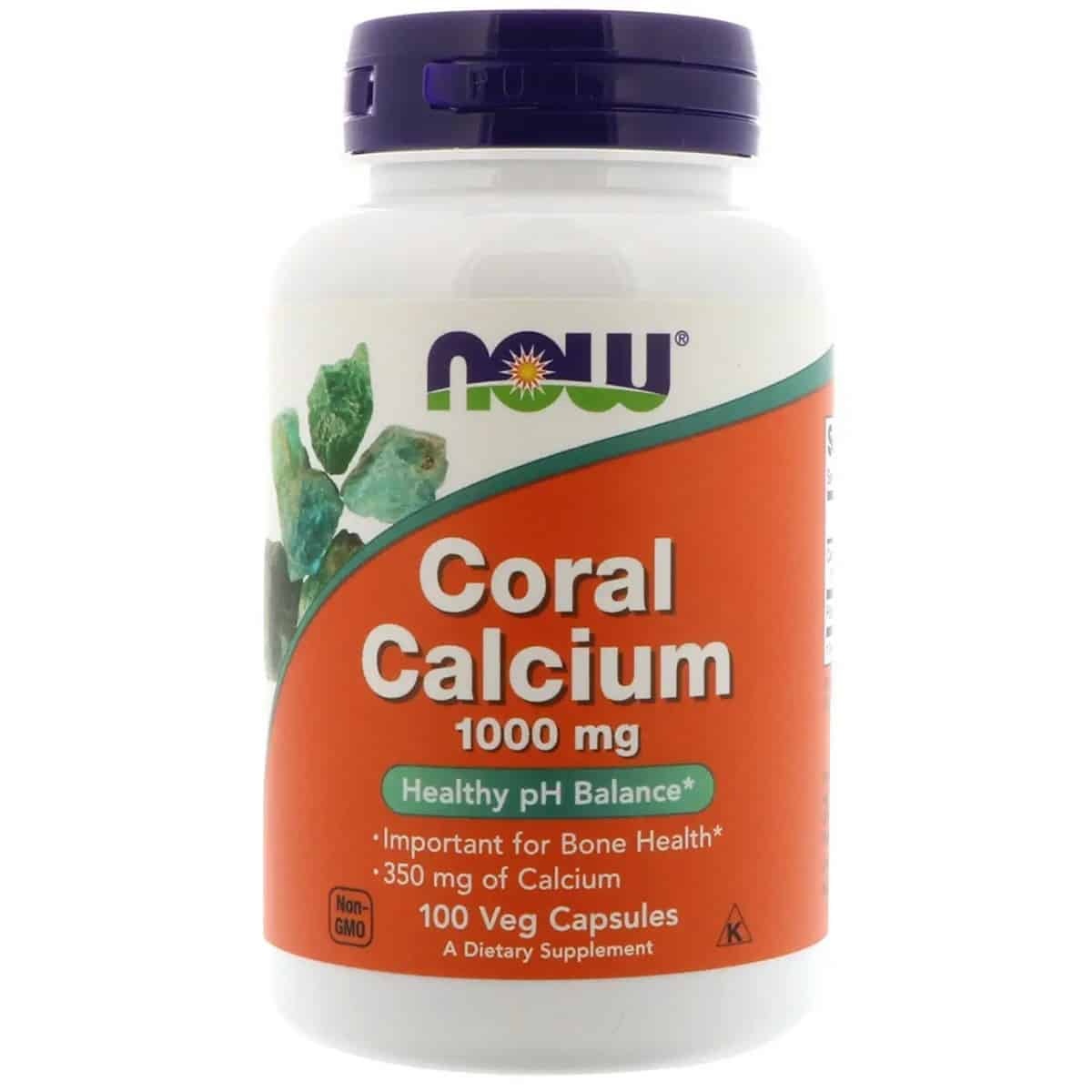 Now Foods Coral Calcium 1000 mg (100 Veg capsules)