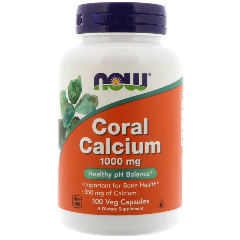 Now Foods Coral Calcium 1000 mg (100 Veg capsules)
