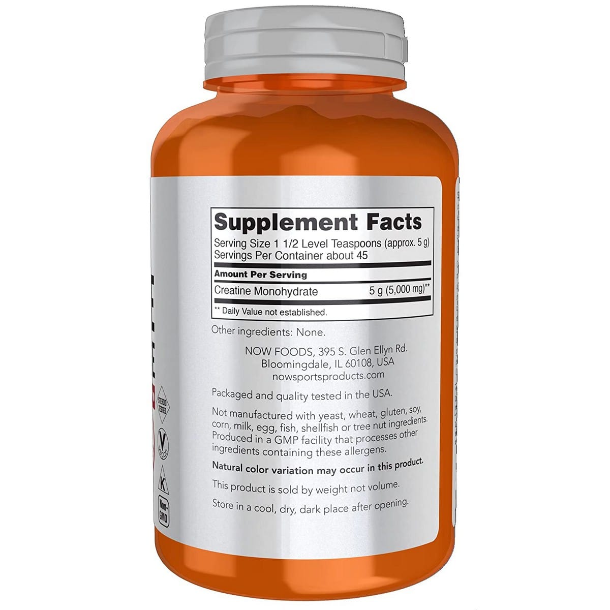 Now Foods Creatine Monohydrate 8 OZ (227 grams)