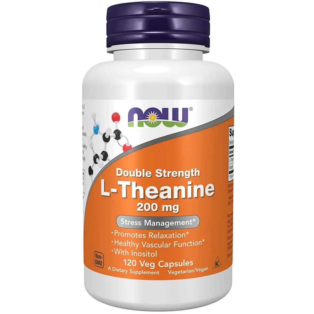 Now Foods Double Strength L-Theanine (120 capsules)