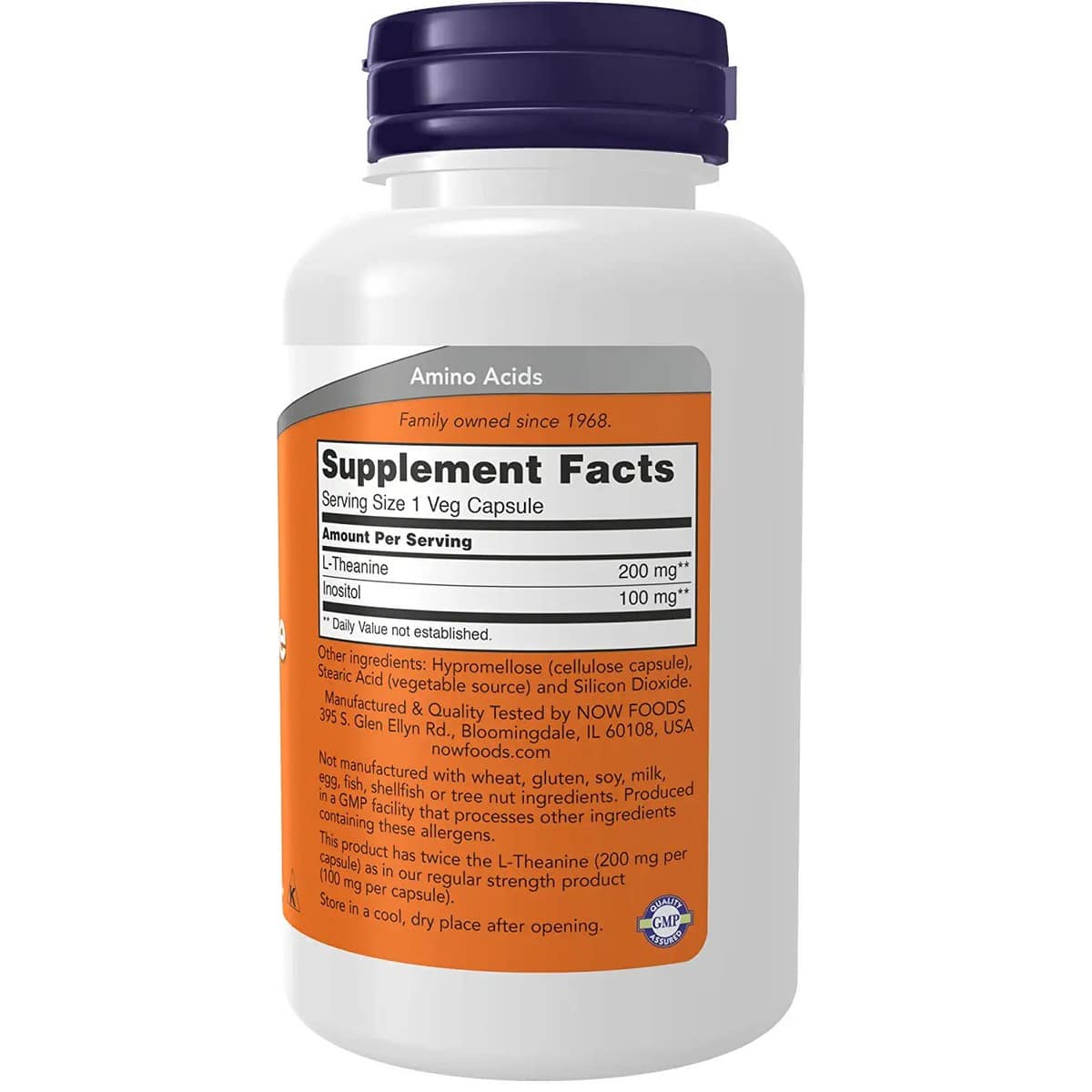 Now Foods Double Strength L-Theanine (120 capsules)
