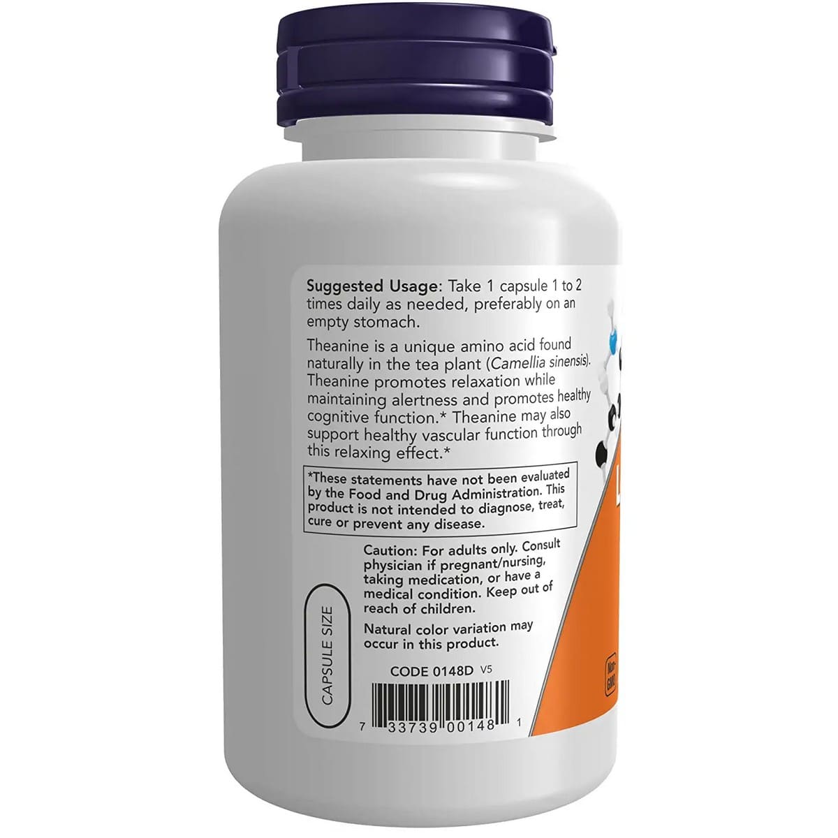 Now Foods Double Strength L-Theanine (120 capsules)