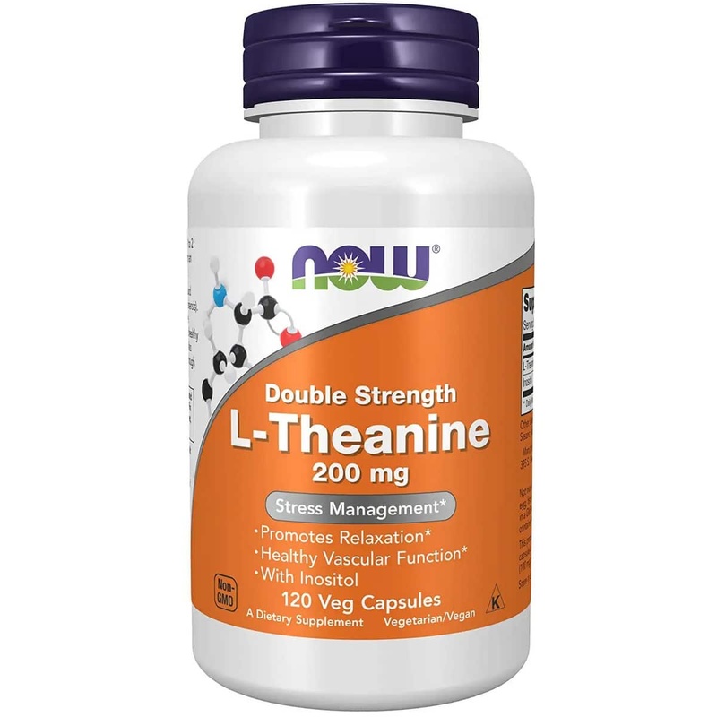 Now Foods Double Strength L-Theanine 200 mg (120 capsule)