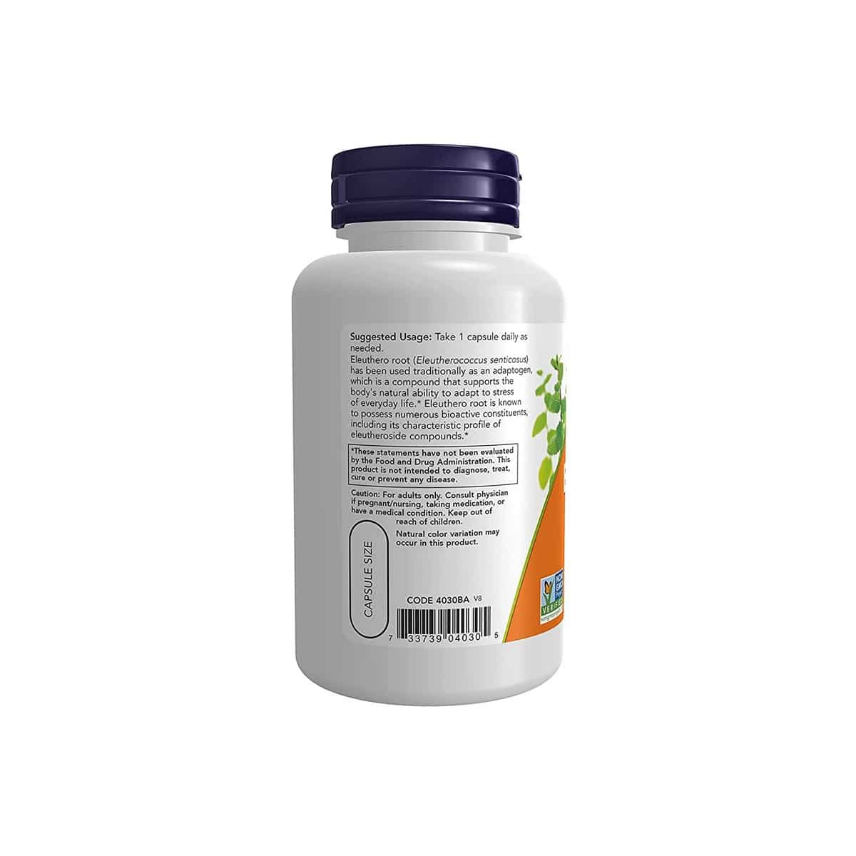 Now Foods Eleuthero 500 mg (100 capsules)