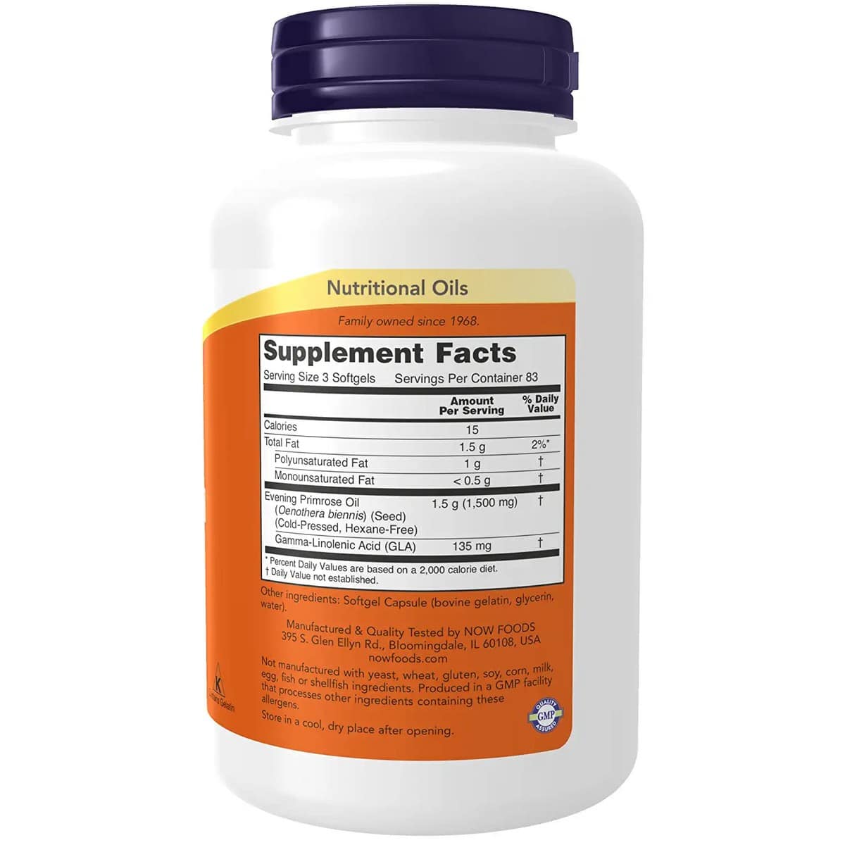 Now Foods Evening Primrose Oil 500 mg (250 capsules)