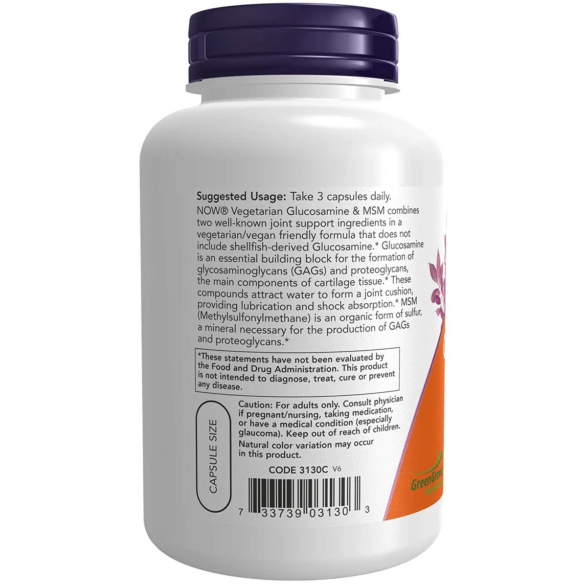 Now Foods Glucosamine And MSM (120 capsules)