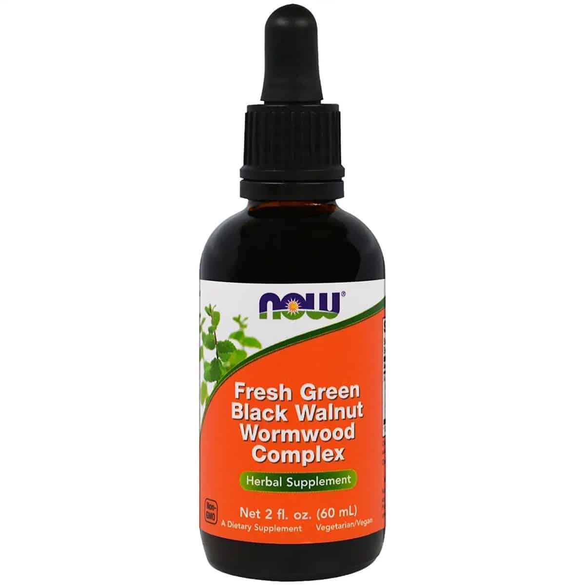 Now Foods Green Bla Walnut Wormwood Cmp 2 fl oz Pack of 2 (60 ml)
