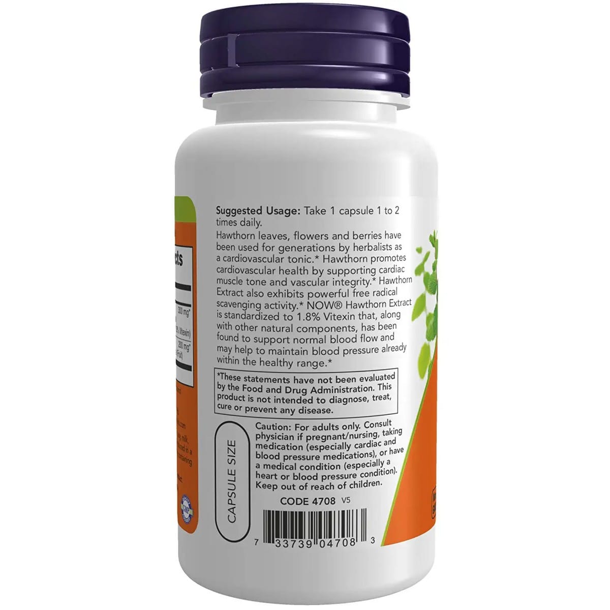 Now Foods Hawthorn Extract 300mg Veg-capsules (90 capsules)