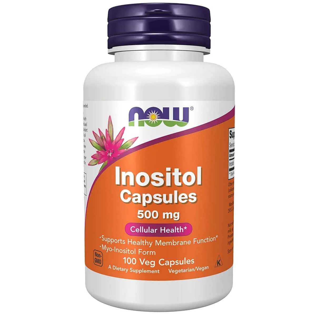 Now Foods Inositol Capsules 500 mg (100 capsules)