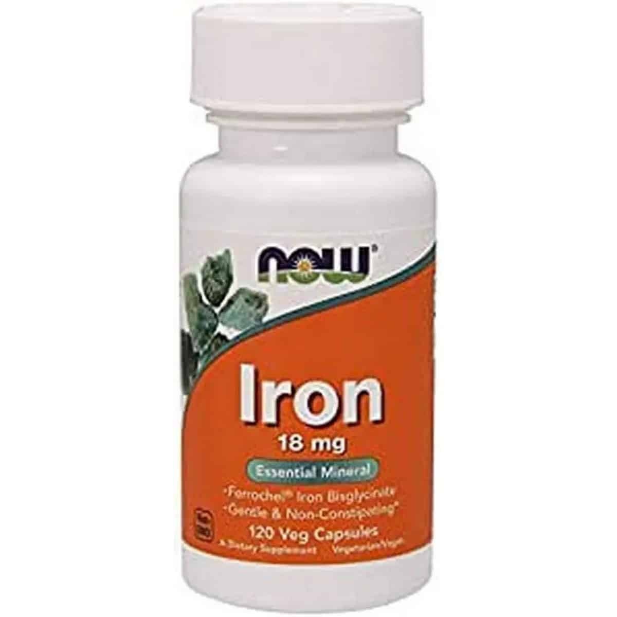 Now Foods Iron 18 mg (120 capsules)