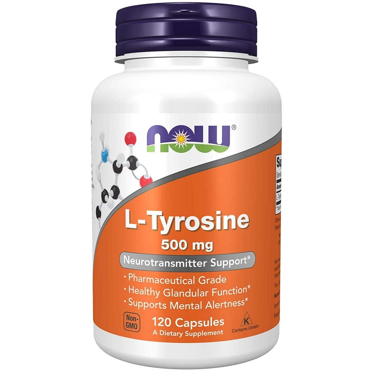 Now Foods L-tyrosine 500mg (120 capsules)