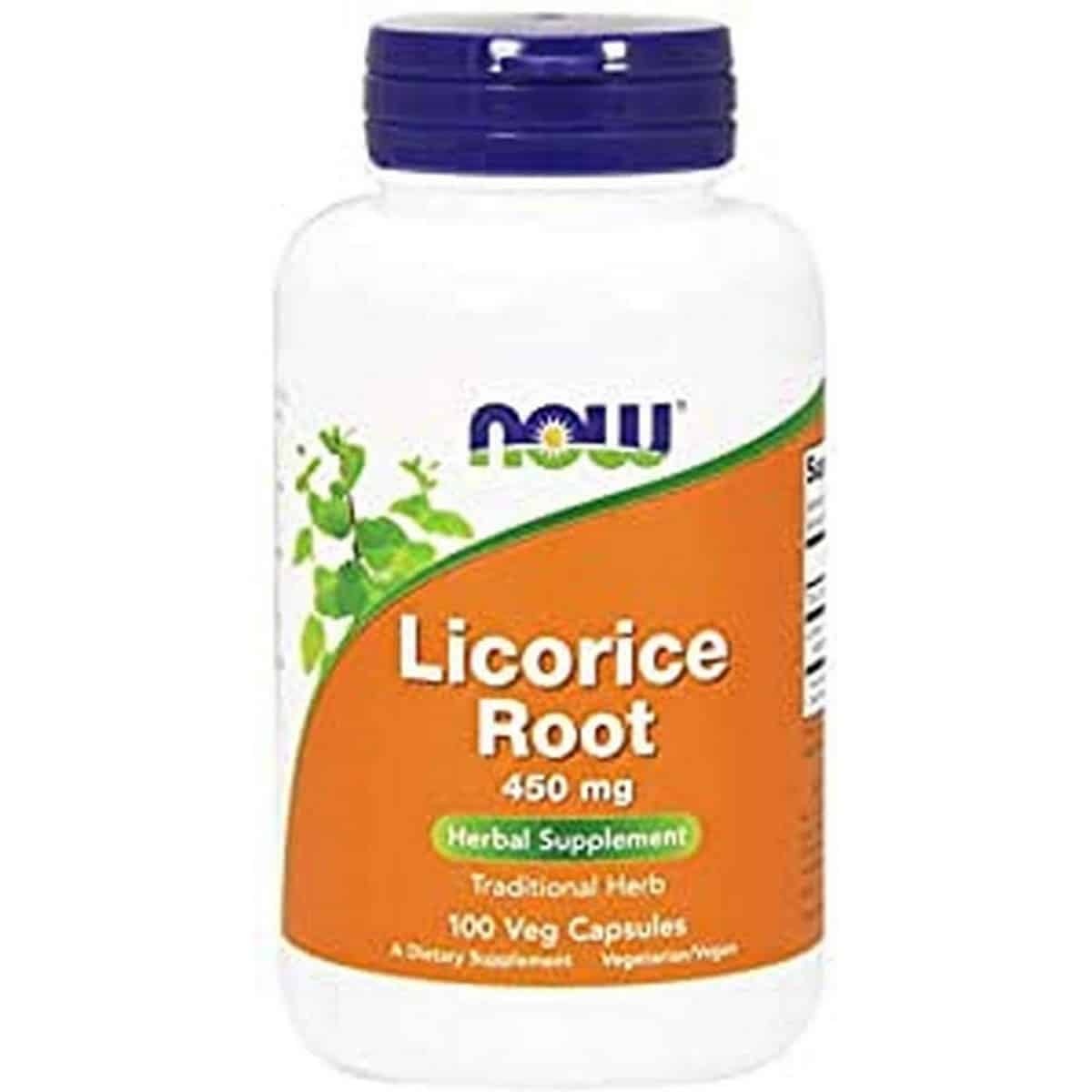 Now Foods Licorice Root 450 mg (100 capsules)