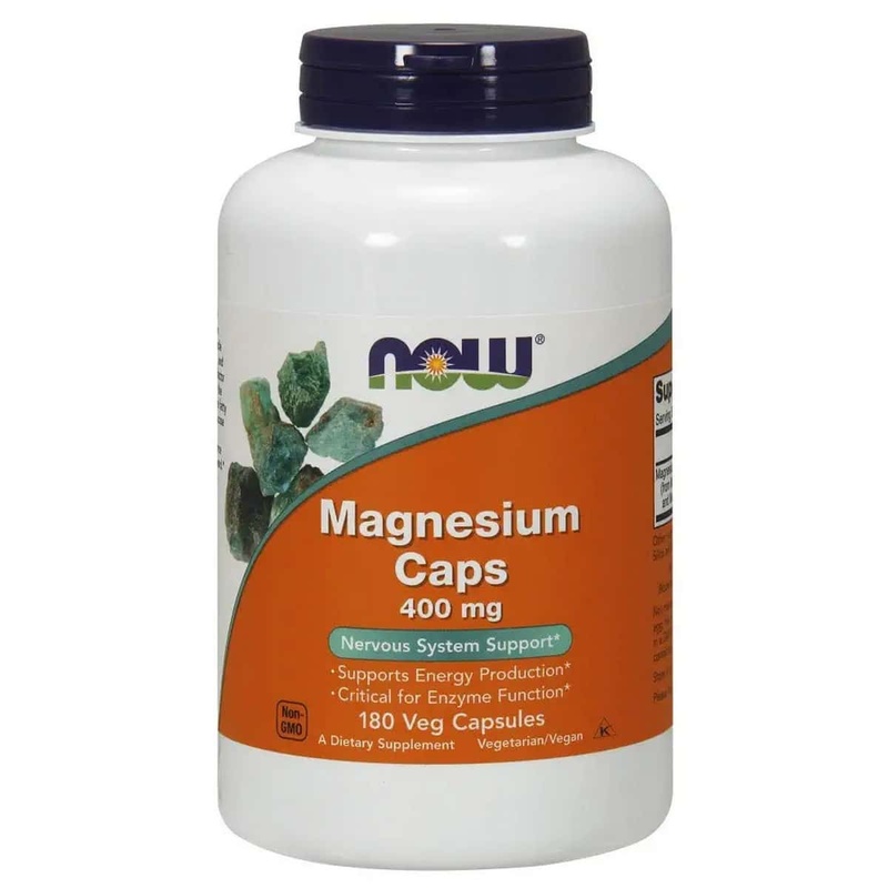 Now Foods Magnesium Capsules 400 mg (180 capsules)