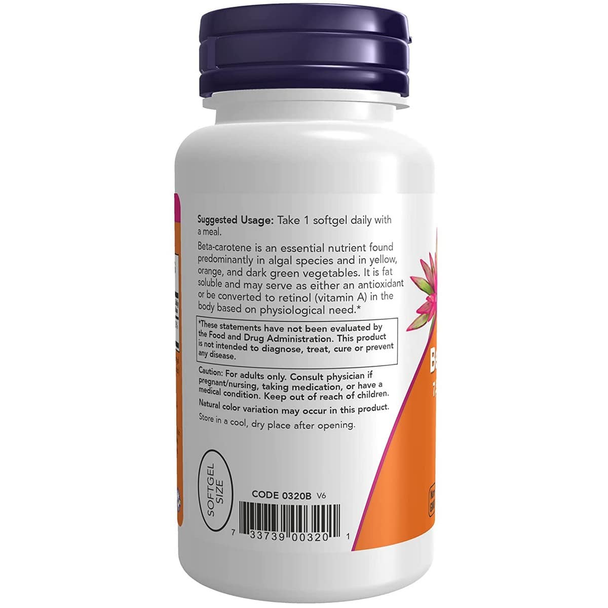 Now Foods Nat Beta Carotene (90 capsules)