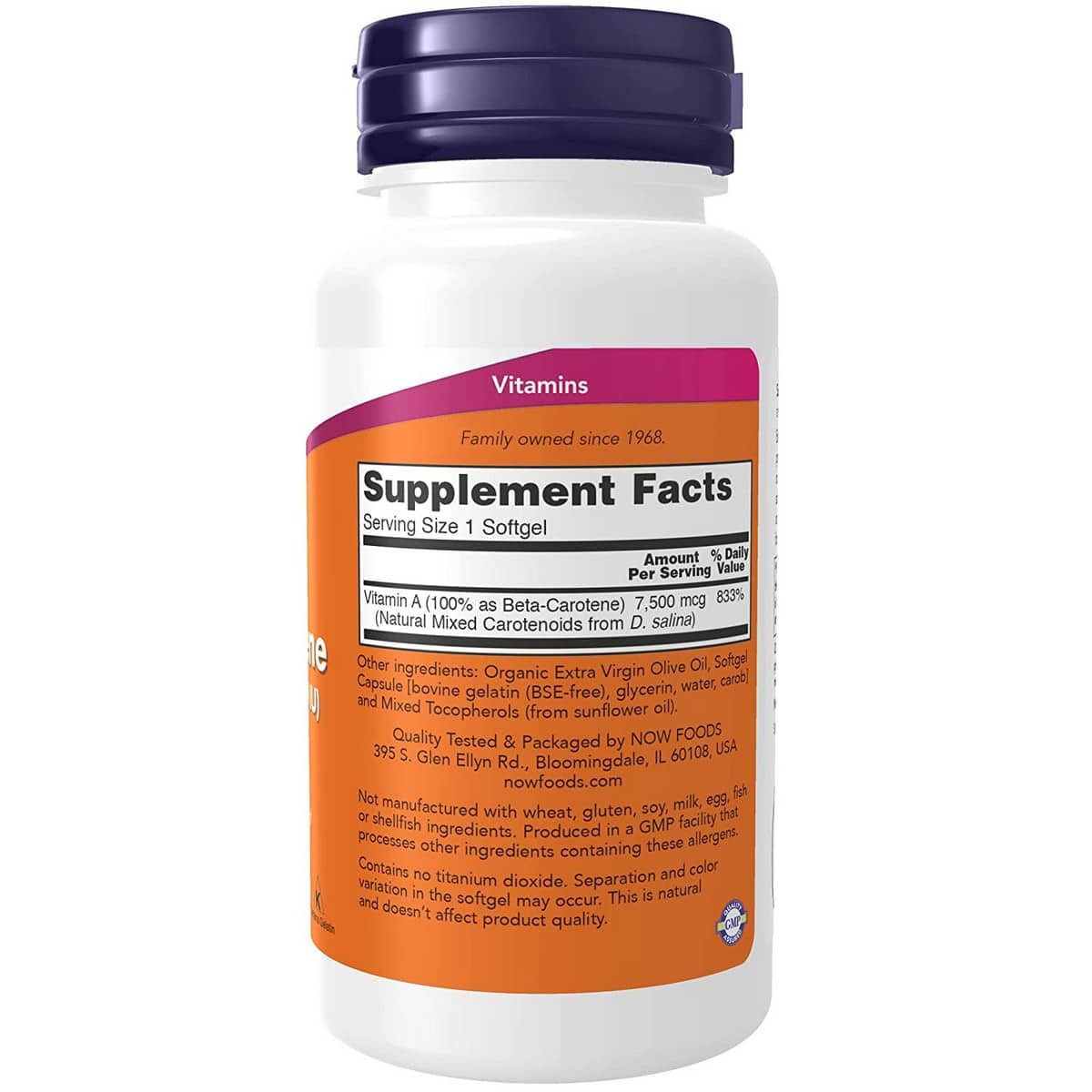 Now Foods Nat Beta Carotene (90 capsules)
