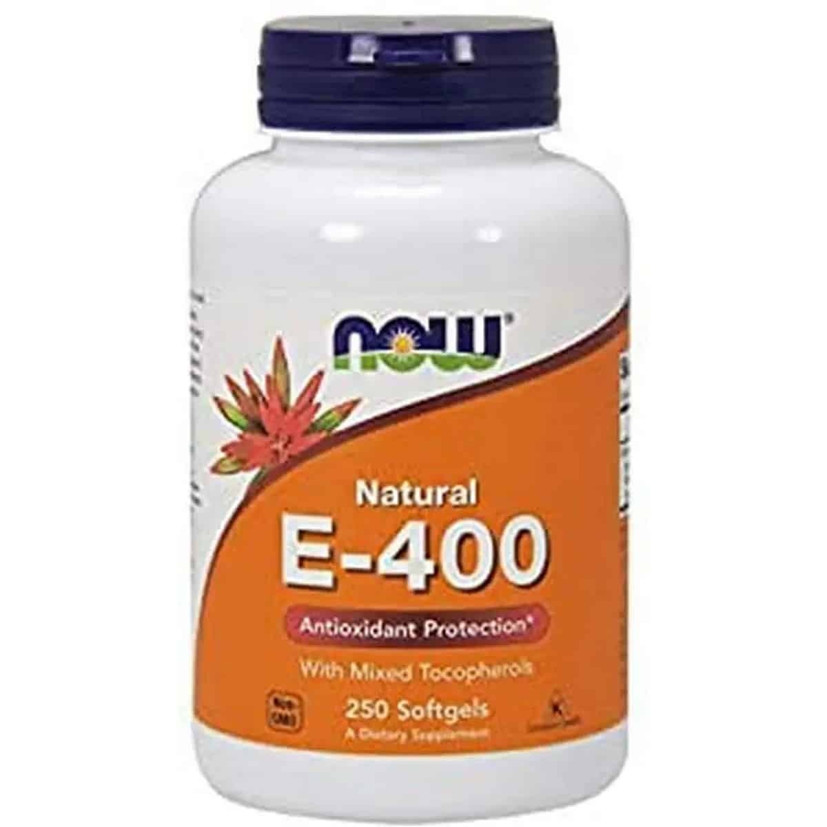 Now Foods Natural E-400 With Mixed Tocopherols (250 capsules)