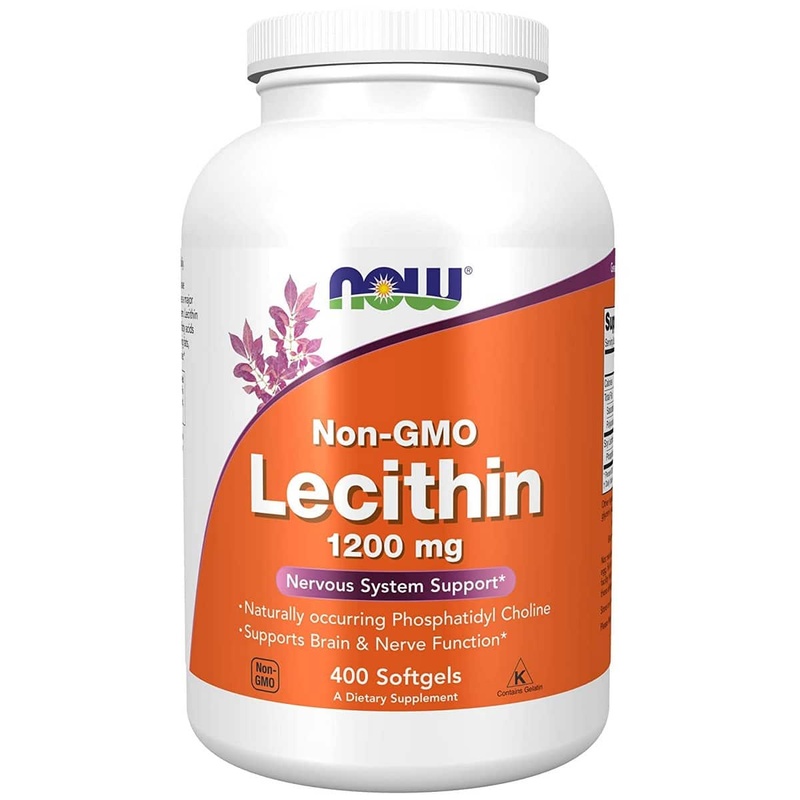 Now Foods Non-GMO Lecithin 1200 mg (400 softgels)