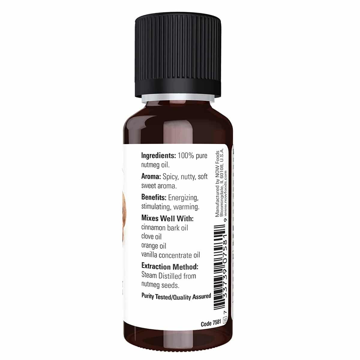Now Foods Nutmeg Oil 1 Ounce (30 ml)