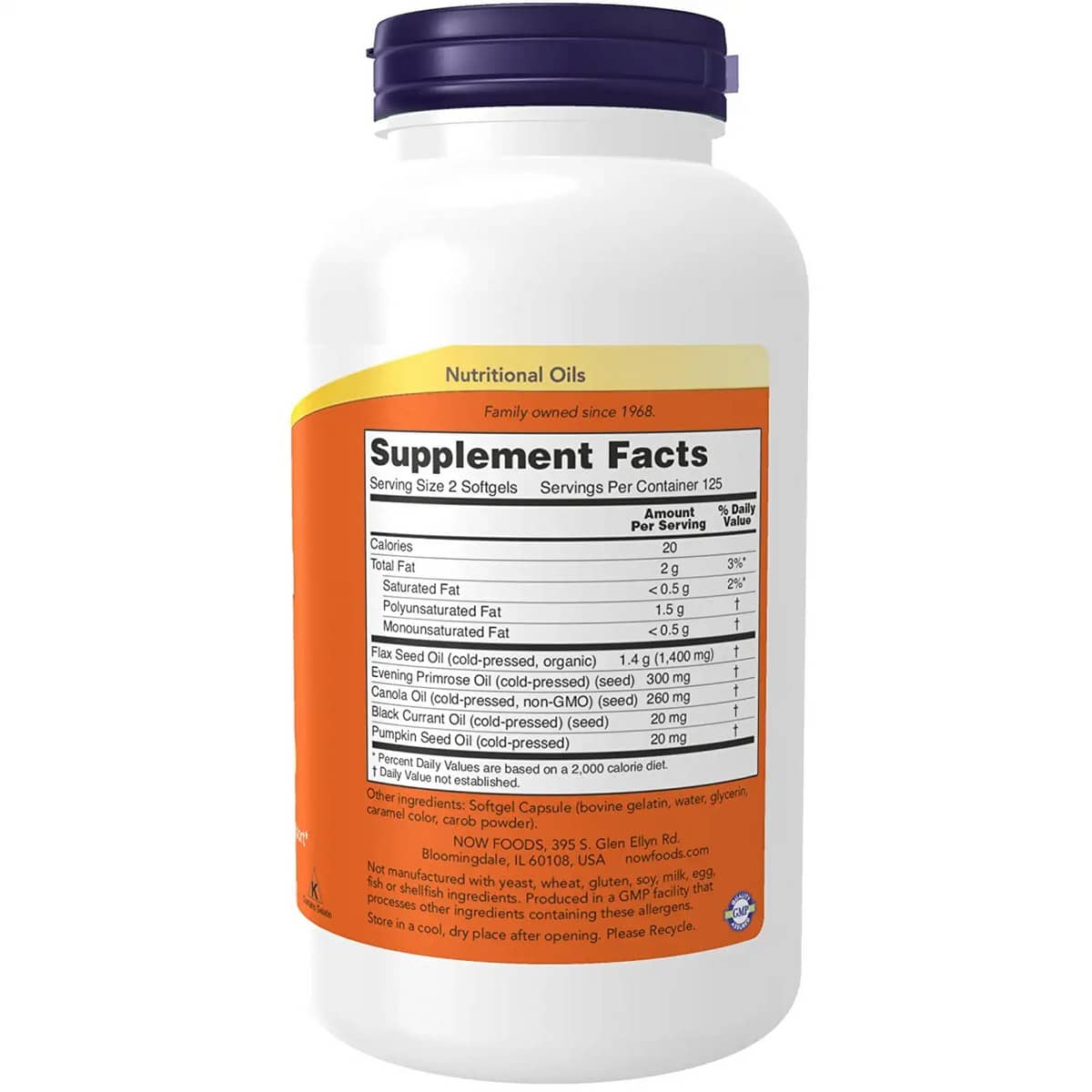Now Foods Omega 3-6-9 1000mg (250 capsules)