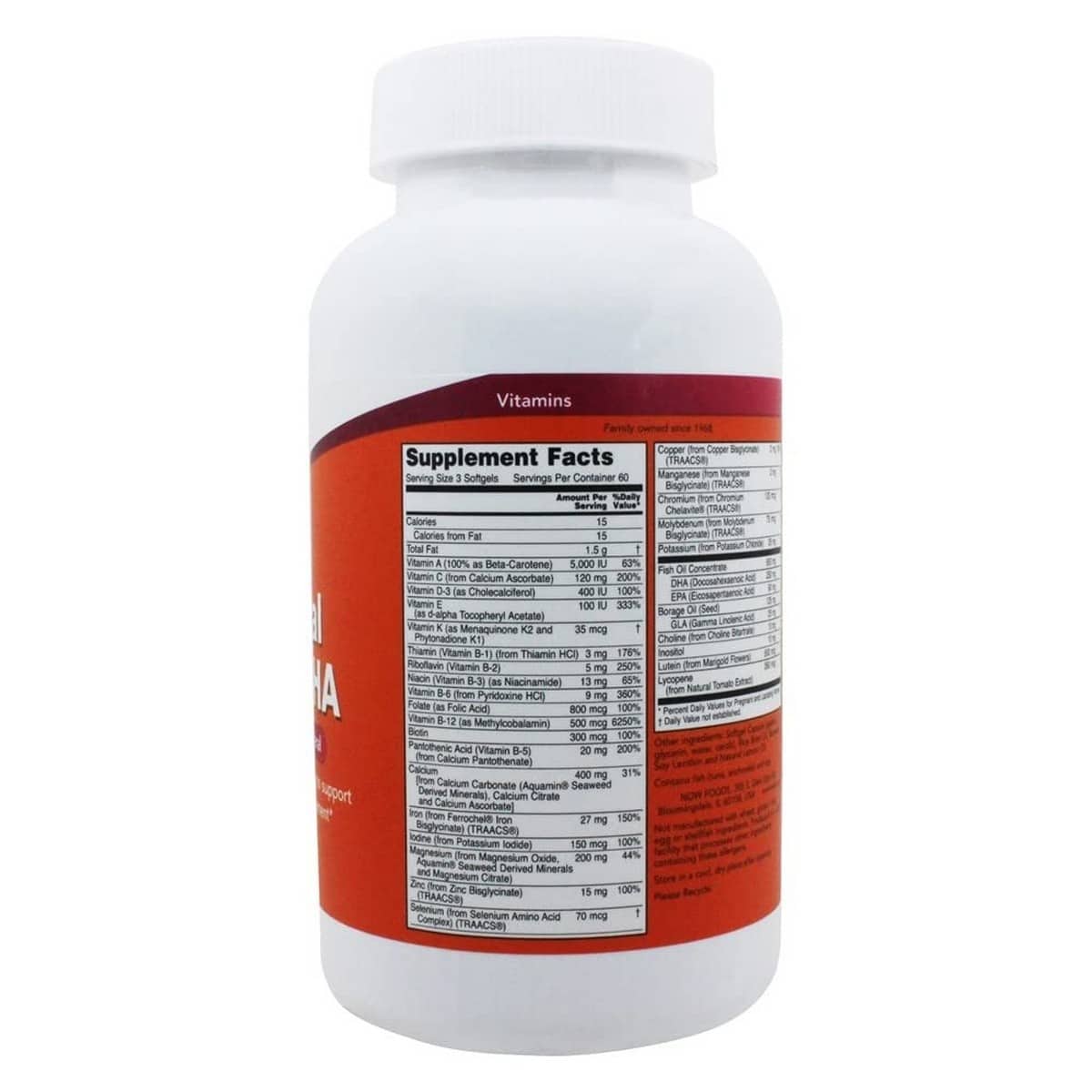 Now Foods Prenatal Gels + DHA 180 (softgels)
