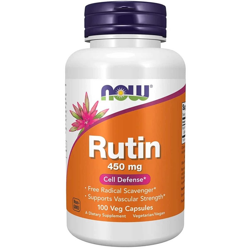 Now Foods Rutin 450mg Veg-Capsules, (100 capsules)