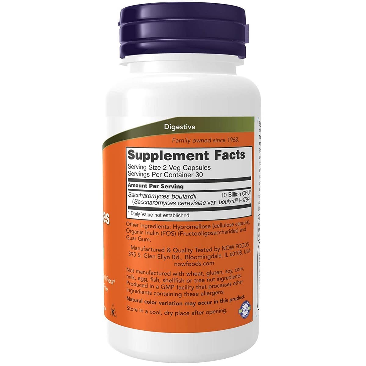 Now Foods Saccharomyces Boulardii (60 capsules)