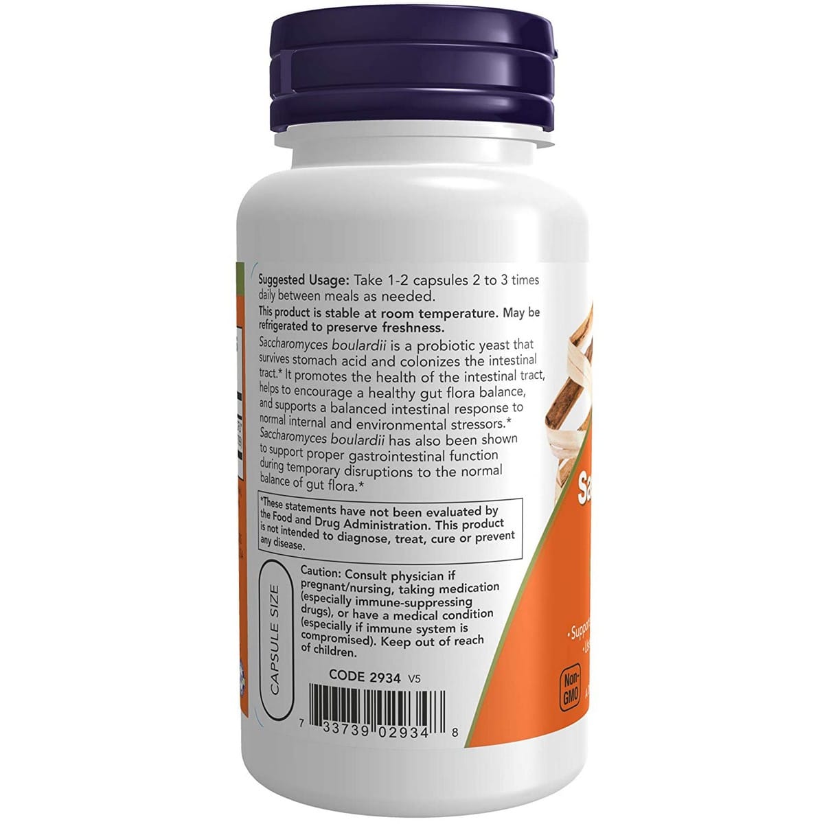 Now Foods Saccharomyces Boulardii (60 capsules)