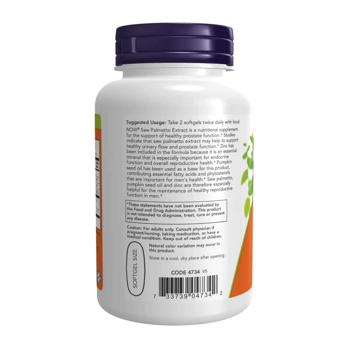 Now Foods, Saw Palmetto Extract, (90 capsules)