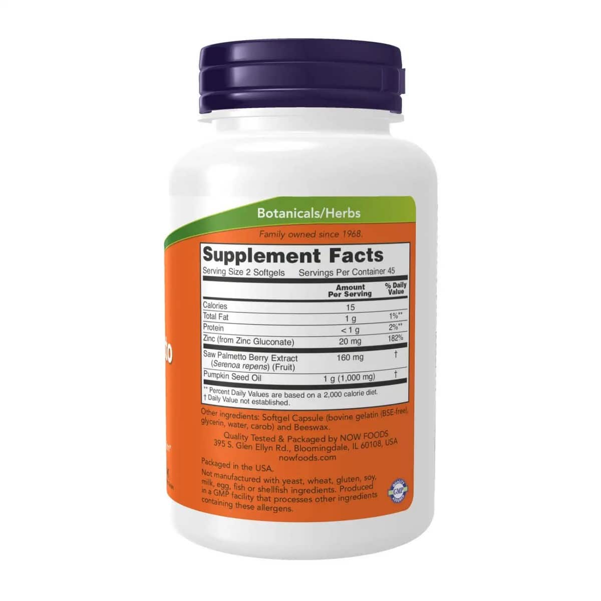 Now Foods, Saw Palmetto Extract, (90 capsules)