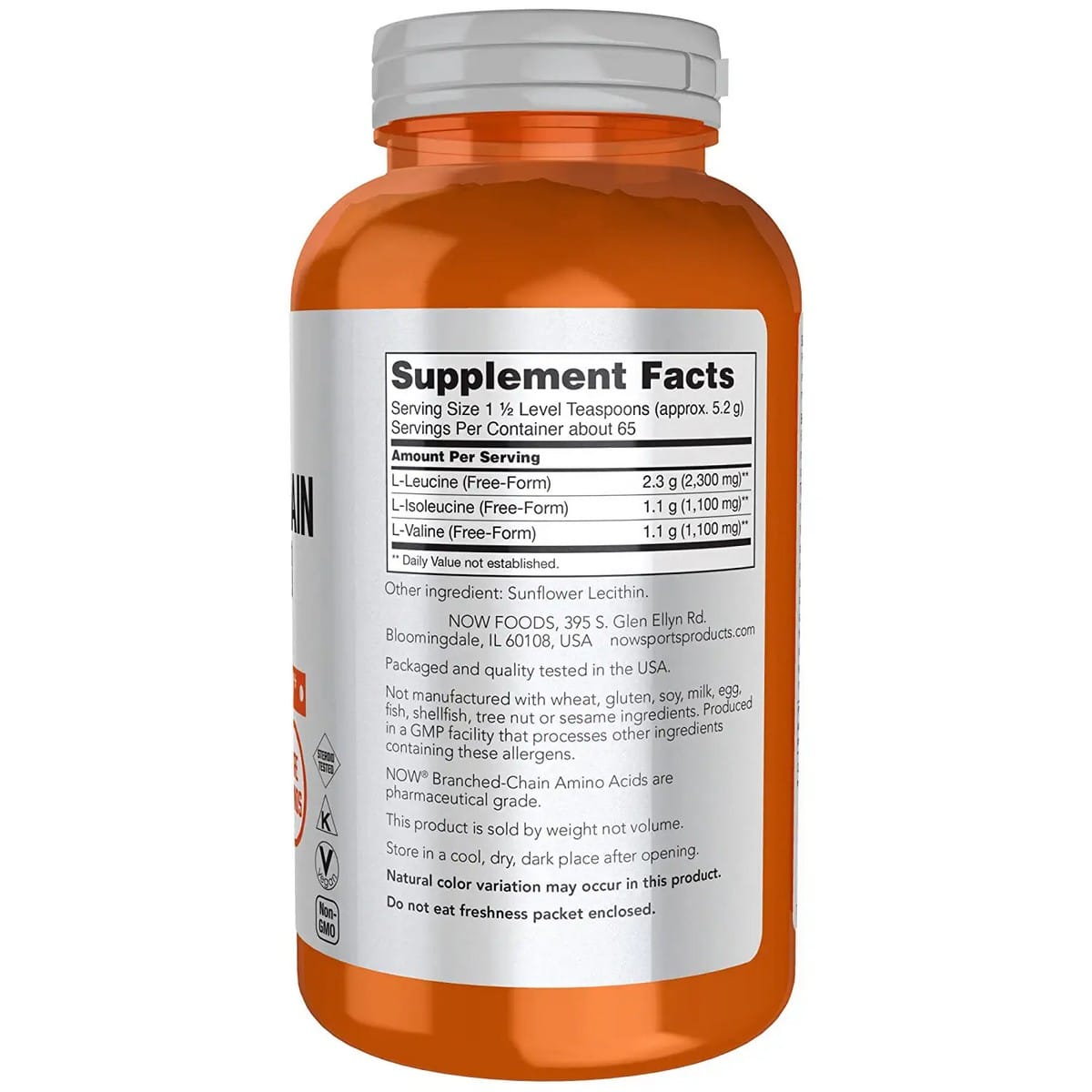 Now Foods Chain Amino Acid Powder (340 grams)