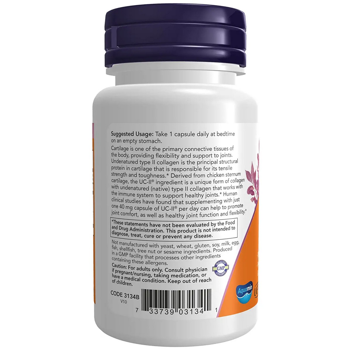 Now Foods UC-II Undenatured Type II Collagen (60 capsules)