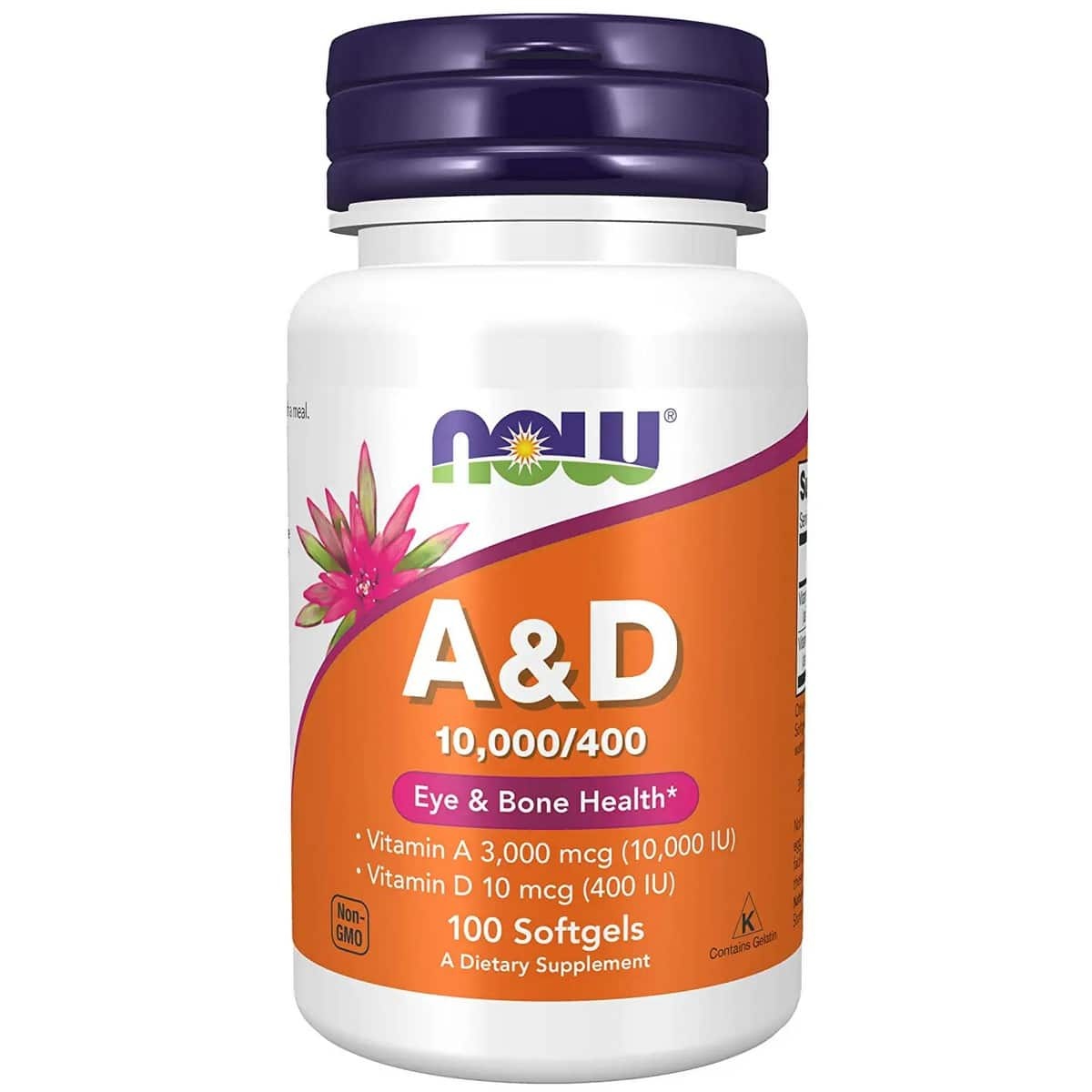 Now Foods Vitamin A and D 10, 000, 400 IU, (100 capsules)