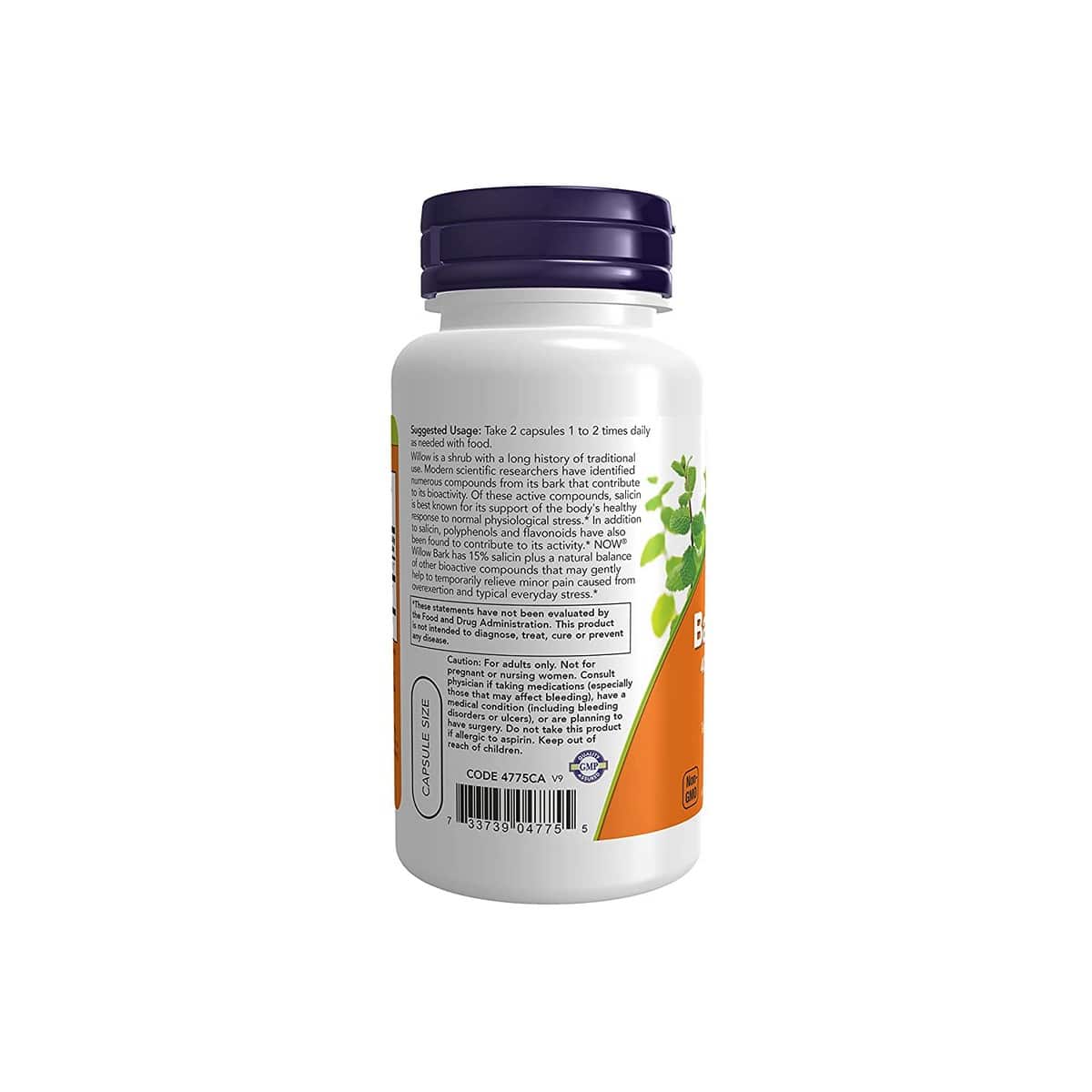 Now Foods White Willow Bark 400 mg (100 capsules)