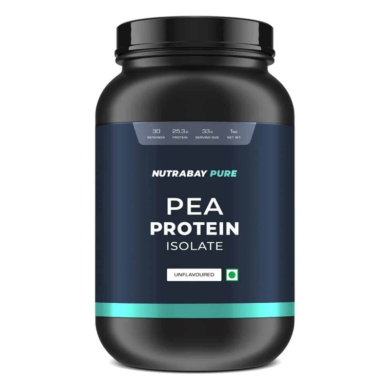 Nutrabay Pure Pea Protein Isolate Unflavoured (1 Kg)