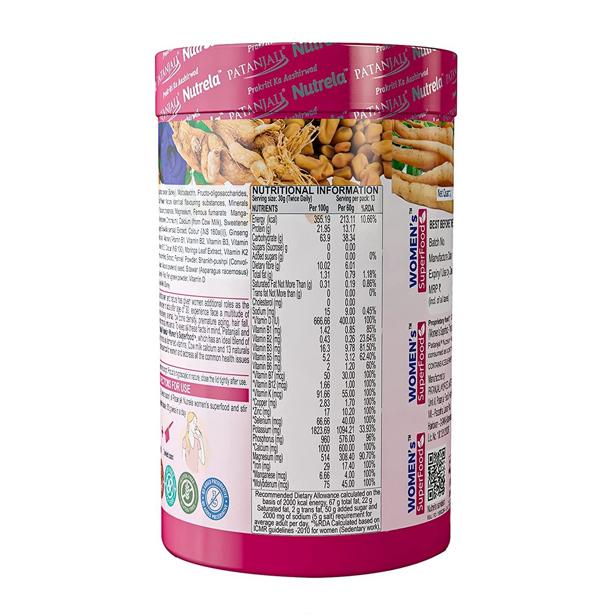 Patanjali Nutrela Womens Superfood (Chocolate Flavour)-400 gm