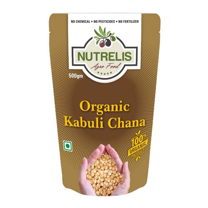 Nutrelis Organic Kabuli Chana (500 Gm)