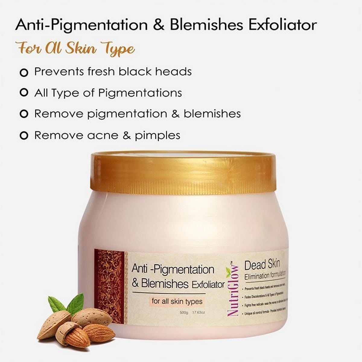 Nutriglow Anti-Pigmentation & Blemishes Exfoliator (500 gm)