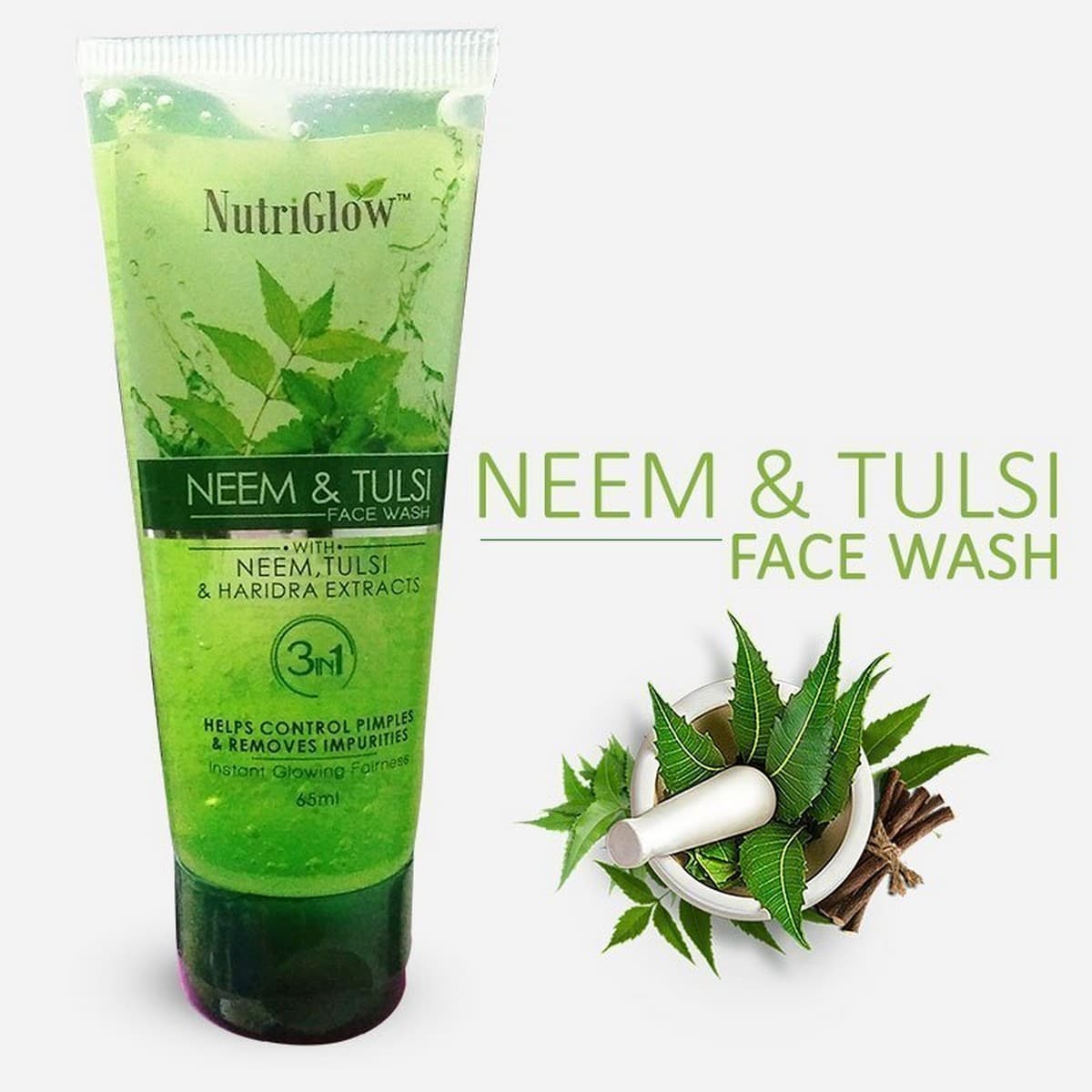 Nutriglow Neem & Tulsi Face Wash (65 ml)