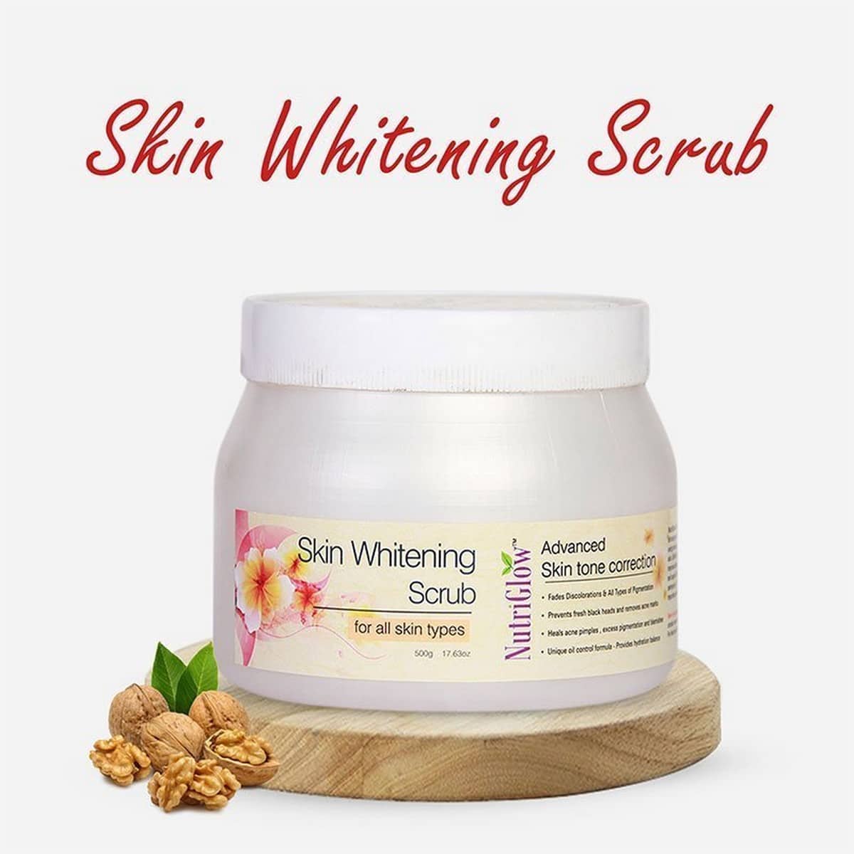 Nutriglow Skin Whitening Scrub (500 gm)