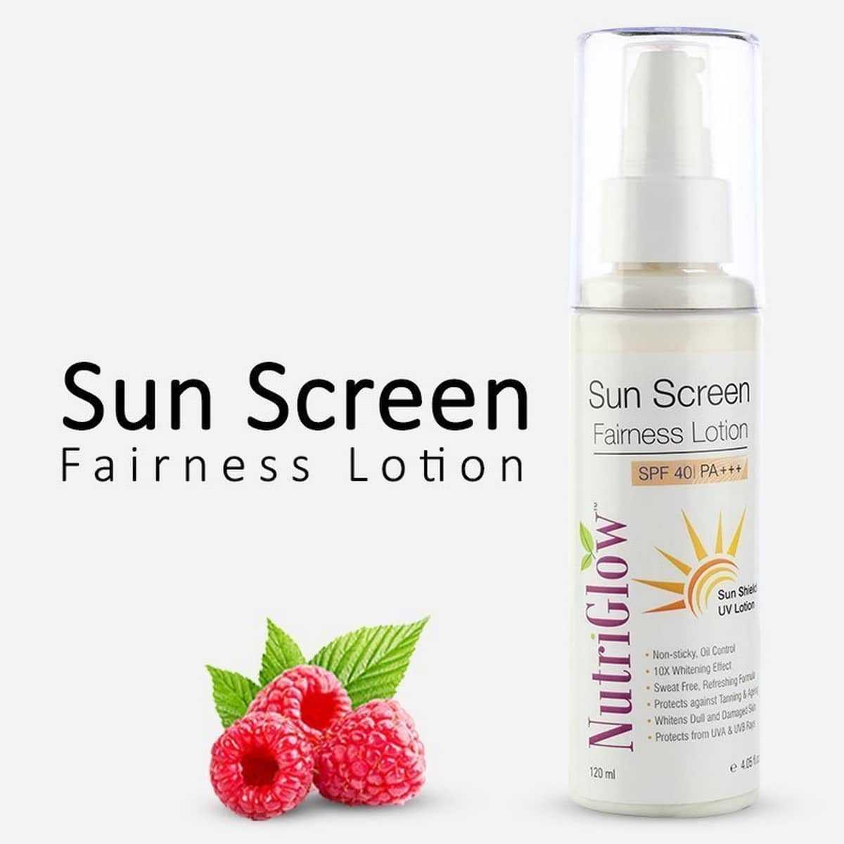 Nutriglow Sunscreen Fairness Lotion Spf 40 Pa+++ (120 ml)