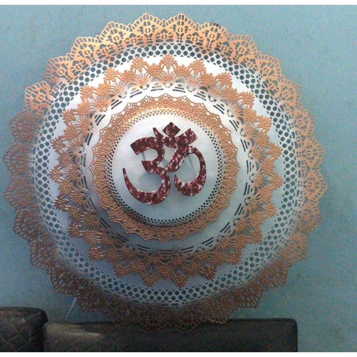 Big Round OM with LED Light for Decoration