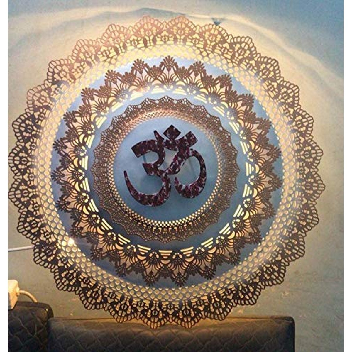 Big Round OM with LED Light for Decoration