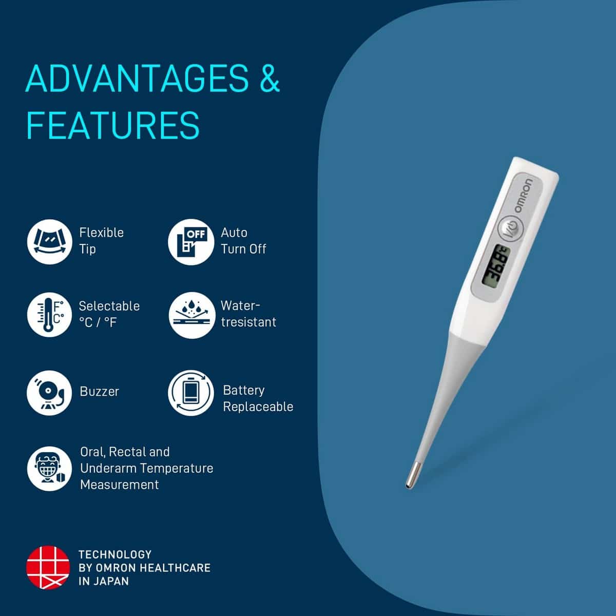 Omron Digital Thermometer MC-343