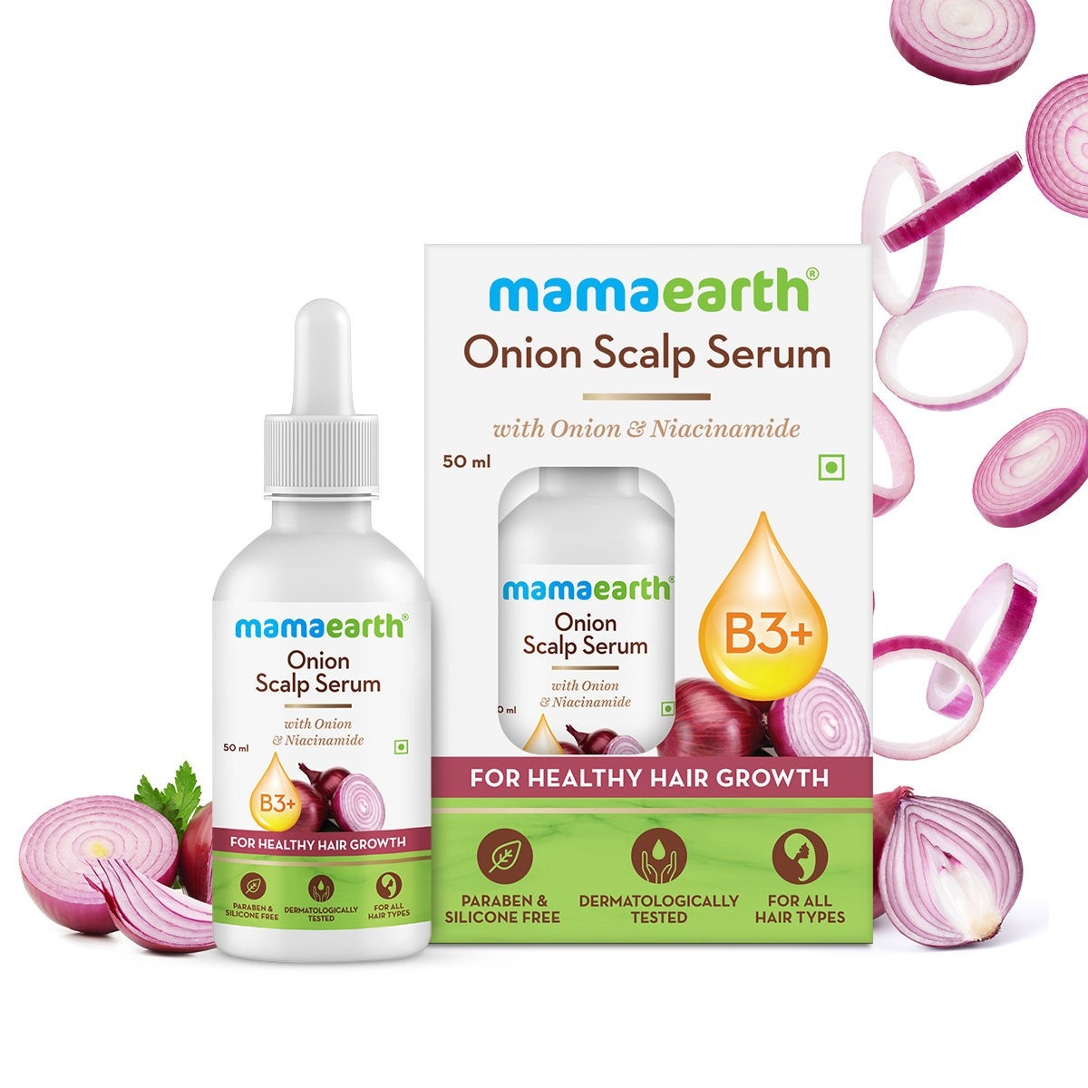 Mamaearth Onion Hair Serum With Onion And Biotin (100 ml)