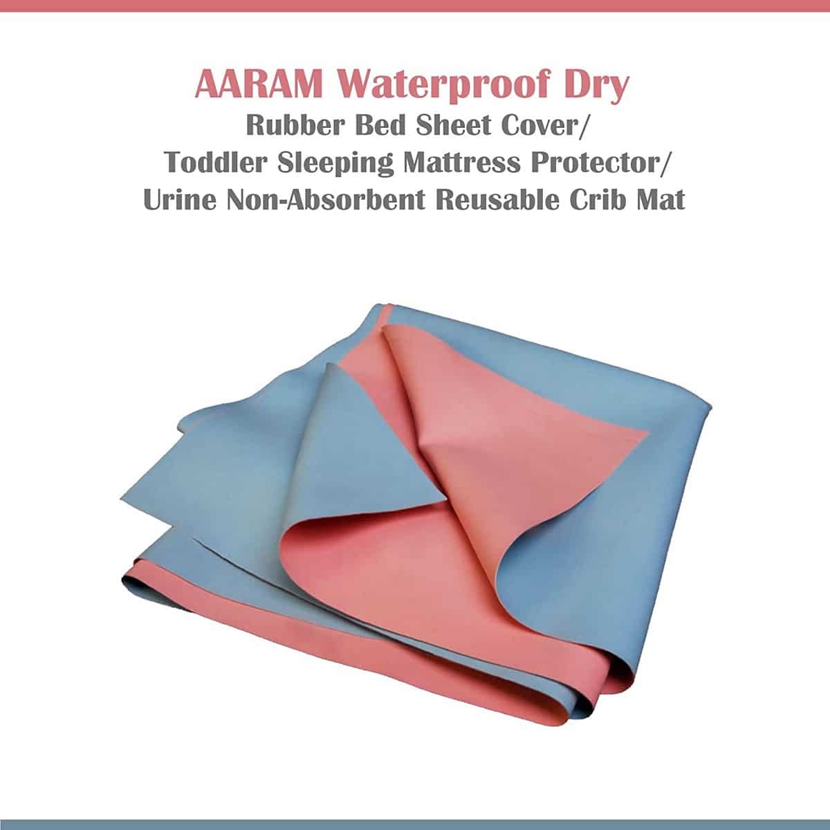 Oyo Baby Aaram Ultrashort Waterproof Dry Rubber Cloth For Bed Protection (39 x 36 Inches)