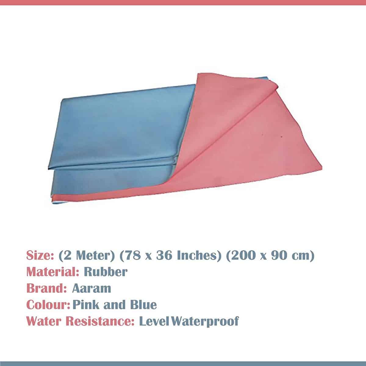 Oyo Baby Aaram Ultrashort Waterproof Dry Rubber Cloth For Bed Protection (39 x 36 Inches)